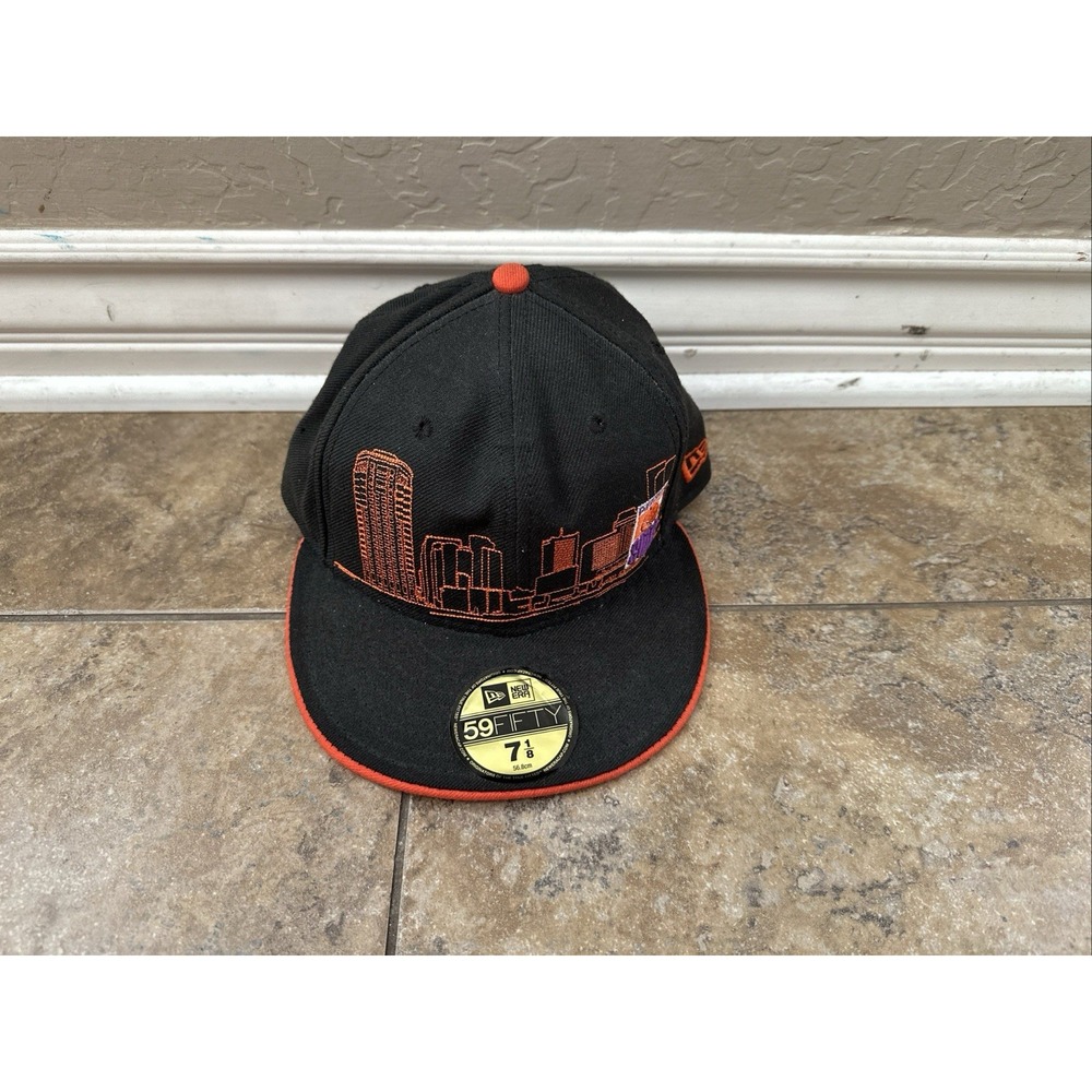 Phoenix Suns Skyline Hat Hardwood Classic Fitted 7 1/8  Embroidered 59fifty